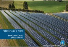 Istanze per impianti fotovoltaici a terra: il “NO” dell’Amministrazione