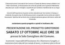 Presentazione del progetto Girotondo